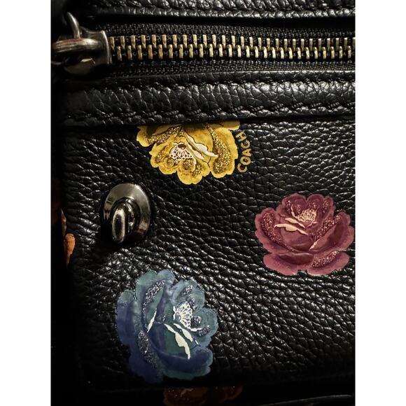 Coach Campus Backpack 23 with Rainbow Rose Print - Picture 6 of 6